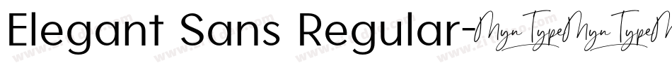 Elegant Sans Regular字体转换
